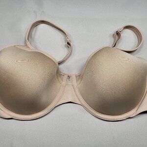 Bali 36DD Nude T-Shirt Bra Underwire Smooth Full Coverage Beige